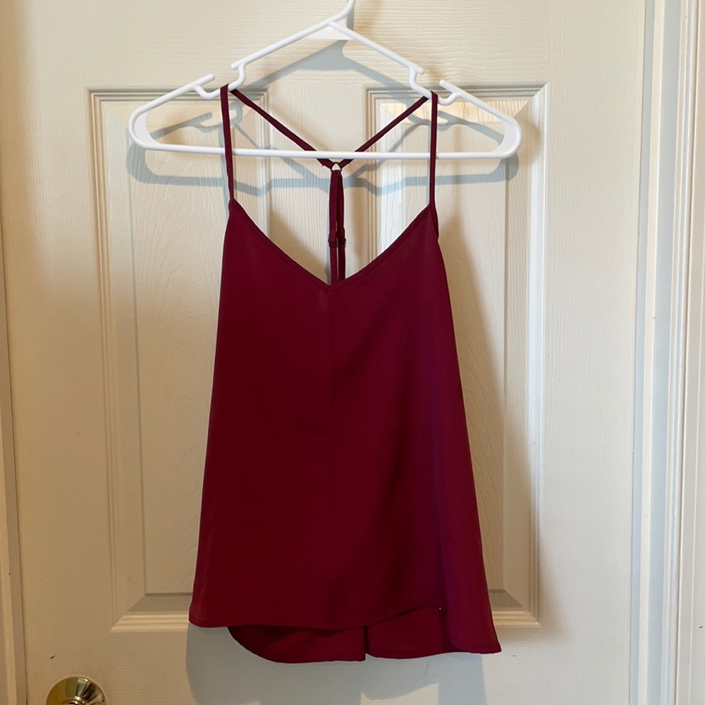 Hollister Burgundy Tank Top